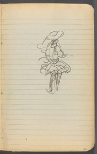 Skizzenbuch, Seite 123: Weibliche Figur