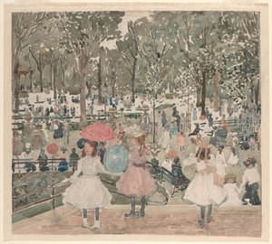 The Mall, Central Park von Maurice Prendergast