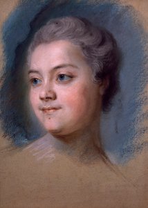 Porträt von Mademoiselle de Chastagner de Lagrange