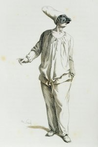 Pulcinella im Jahr 1800, von Maurice Sand