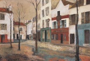 La Place du Tertre, um 1910 von Maurice Utrillo