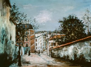 Die Rue du Mont-Cenis in Montmartre