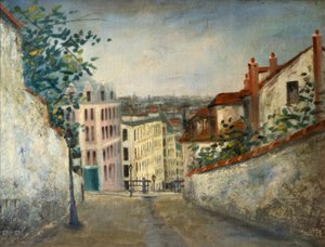 Rue du Mont-Cenis von Maurice Utrillo