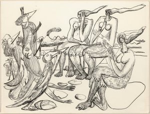 Vogelspiel von Max Beckmann