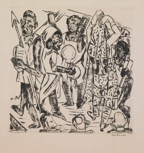 Schwarzer Tanz, Platte 9 aus dem Portfolio „Jahresmesse“