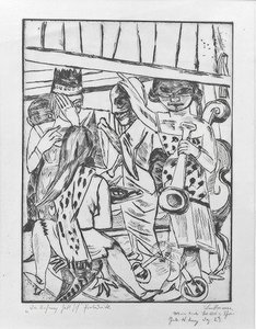 Der Vorhang hebt sich von Max Beckmann