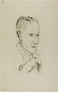 Porträt von Reinhard Pieper von Max Beckmann