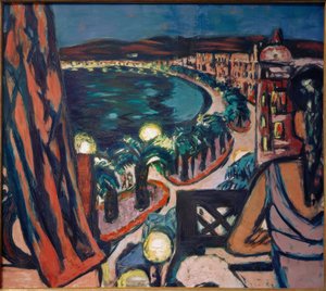 Promenade des Anglais (Nizza vom Hotel bei Nacht)