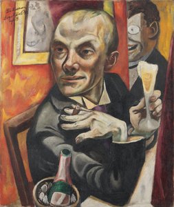 Selbstporträt mit Champagnerglas
