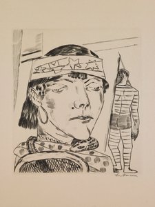 Schlangenfrau, Platte 10 aus dem Portfolio „Jahresmesse“