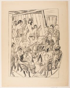 Striptease, Platte 4 aus der Serie „Reise nach Berlin 1922“