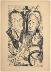 Die Familie, Platte elf aus Die Hölle von Max Beckmann