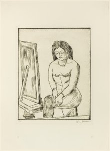Toilette (Vor dem Spiegel)
