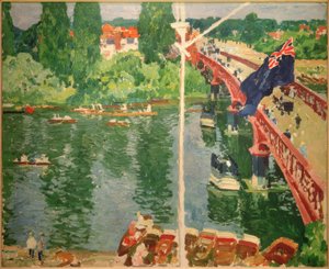 Sonntag bei Hampton Court von Max Clarenbach