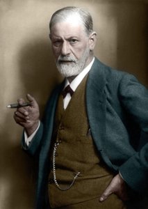 Porträt von Sigmund Freud (1856-1939) im Jahr 1921, österreichischer Psychiater