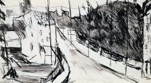 Straße der Vororte, ca. 1900-1944 von Max Jacob
