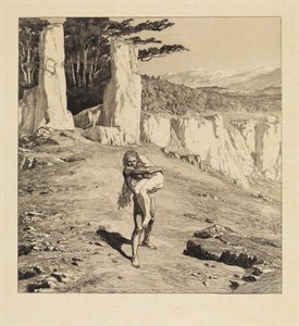Adam (Eva und die Zukunft, Opus III, Blatt 5) von Max Klinger