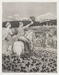 Im eigenen Land (Zelt, Opus XIV, 2. Teil, Nr. 43) von Max Klinger