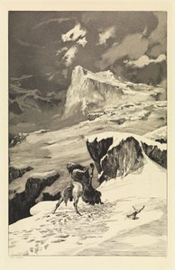 Kämpfende Zentauren (Intermezzi, Opus IV, Blatt 5) von Max Klinger