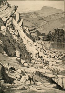 Erdrutsch (Bergsturz) von Max Klinger