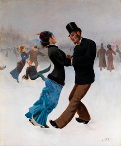 Die Eisläufer von Max Klinger