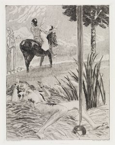 Mord und Entführung (Zelt, Opus XIV, 1. Teil, Nr. 17) von Max Klinger