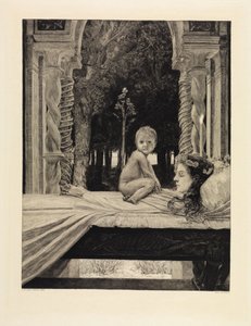 Mutter und Kind (Tote Mutter) (Vom Tode, Zweiter Teil, Opus XI, Blatt 9) von Max Klinger