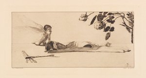 Opus VI, aus Paraphrase über das Finden eines Handschuhs, 1881 von Max Klinger