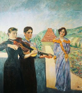 Drei Frauen im Weinberg, 1912 von Max Klinger