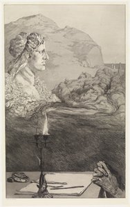 Titelblatt (Malerische Zueignung / Anrufung) (Rettungen Ovidischer Opfer, Opus II, Blatt 1 [1b]) von Max Klinger