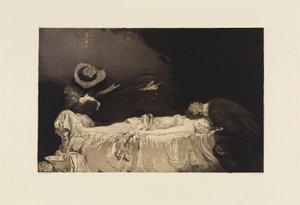 Tod (Eine Liebe, Opus X, Blatt 10) von Max Klinger