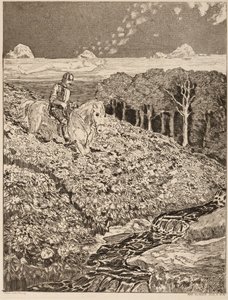 Traumweg (Off in a Dream), Platte 35 von Max Klinger