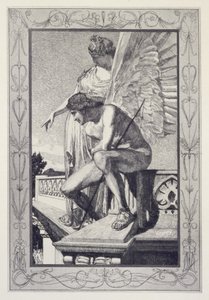 Venus zeigt Psyche an Amor, Platte 4 aus der Serie „Cupid and Psyche: Opus V“ von Max Klinger