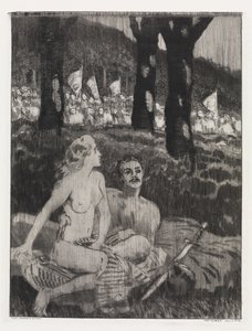 Waldnacht (Zelt, Opus XIV, 2. Teil, Nr. 42) von Max Klinger