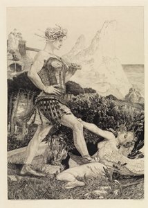 Zeit und Ruhm (Vom Tode, Zweiter Teil, Opus XI, Blatt 11) von Max Klinger