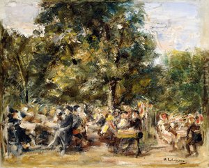 Ein Gartenrestaurant an der Havel von Max Liebermann