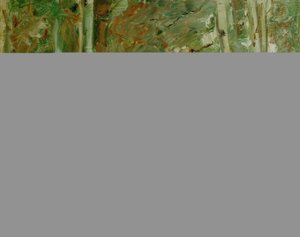 Birken am Wannseeufer nach Osten von Max Liebermann