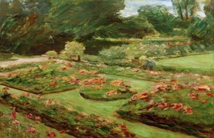 Die Blumenterrasse im Wannseegarten nach Nordosten