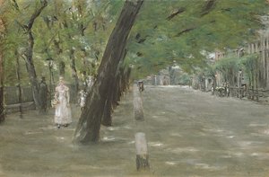 Kirchenallee in St. Georg, Hamburg von Max Liebermann