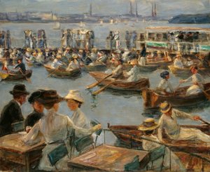 Auf der Alster in Hamburg, 1910
