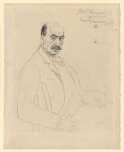 Selbstbildnis (Zwischenstudie während der Arbeit an der Radierung Schiefler 60) von Max Liebermann