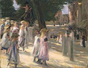 Der Weg zur Schule in Edam von Max Liebermann
