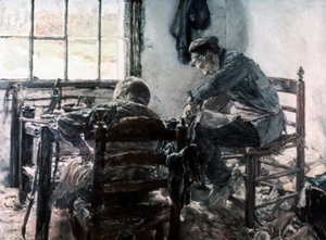 Werkstatt des Schuhmachers, 1881 von Max Liebermann