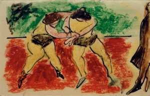 Damenringkampf von Max Pechstein