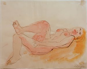 Liegender Akt von Max Pechstein