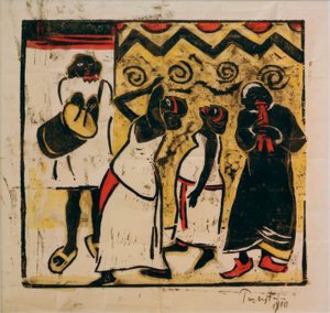 Negertanzgruppe, Somalitanz von Max Pechstein