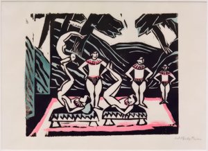 Varietészene von Max Pechstein