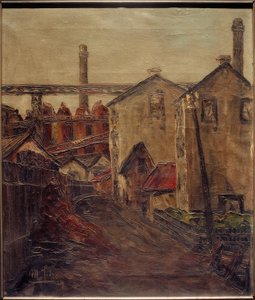 Arbeitersiedlung mit Hüttenwerk von Max Schewe