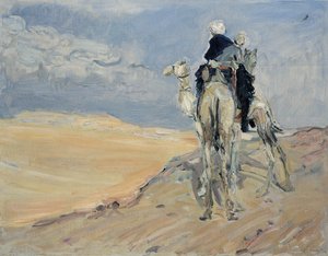 Sandsturm in der libyschen Wüste, 1914