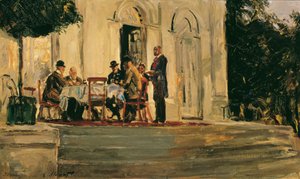 Souper auf der Terrasse der Badenburg im Nymphenburger Schlosspark